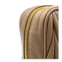 Matelassé Pink Top Handle Bag in Lambskin, Gold hardware
