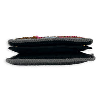 Knit Chain Shoulder Bag Multi-colour in Wool, Gold hardware