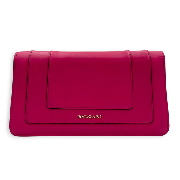 Serpenti Forever Pink Shoulder Bag in Calfskin, Gold hardware