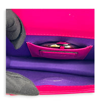 Serpenti Forever Pink Shoulder Bag in Calfskin, Gold hardware