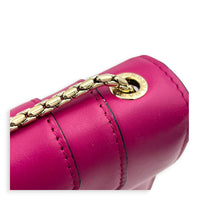 Serpenti Forever Pink Shoulder Bag in Calfskin, Gold hardware
