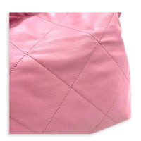 22 Tote Small Pink Tote Bag in Lambskin, Gold hardware