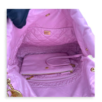 22 Tote Small Pink Tote Bag in Lambskin, Gold hardware