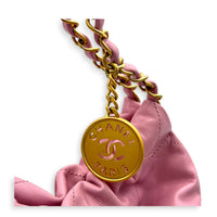 22 Tote Small Pink Tote Bag in Lambskin, Gold hardware