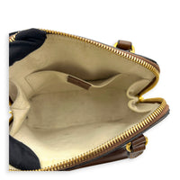 Horsebit 1955 Brown Top Handle Bag in Coated Canvas, Gold hardware