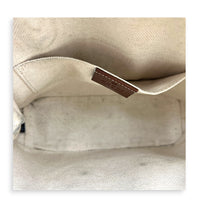 Horsebit 1955 Brown Top Handle Bag in Coated Canvas, Gold hardware