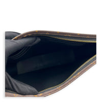 Pochette Toilette Brown Pouch in Monogram Coated Canvas, Gold hardware