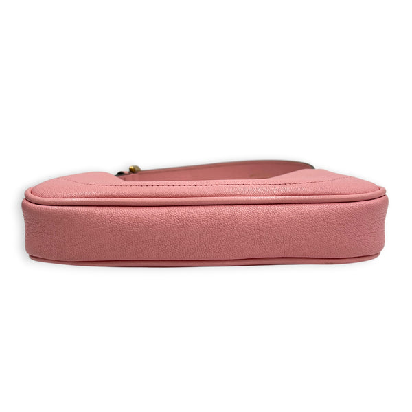 Aphrodite Mini Pink Shoulder Bag in Calfskin, Gold hardware