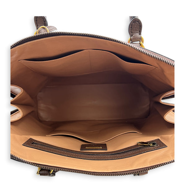 Horsebit 1955 Multi-colour Top Handle Bag in Canvas, Gold hardware