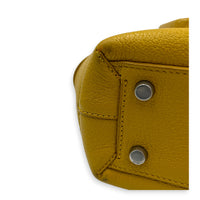 Arco Yellow Top Handle Bag in Calfskin, Silver hardware