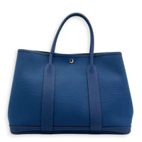 Garden Party 36 Blue Brighton Top Handle Bag in Canvas, Palladium hardware