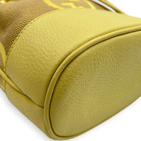 GG Bucket Bag Mini Yellow in Canvas, Gold hardware