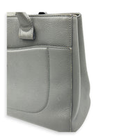 Neo Executive Tote Top Handle Bag Grey in Calfskin, Silver hardware