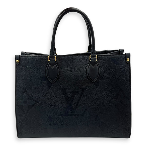 Louis Vuitton OnTheGo Top Handle Bag Black in Empreinte Leather, Gold hardware_1
