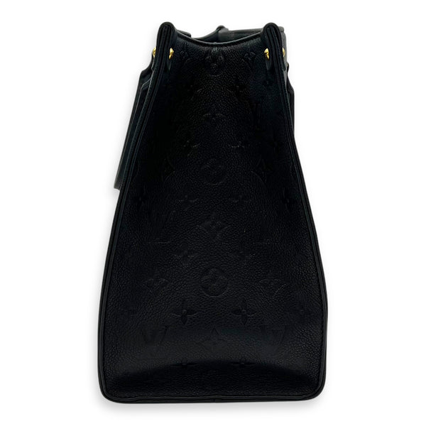 Louis Vuitton OnTheGo Top Handle Bag Black in Empreinte Leather, Gold hardware_4