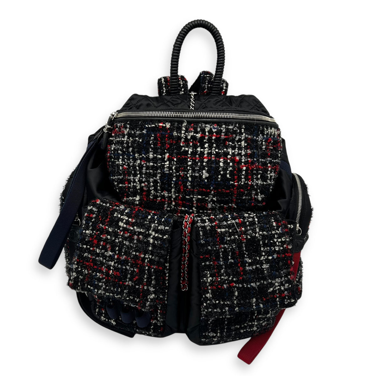 Chanel Astronaut  Backpack Multi-colour in Tweed, Silver hardware_1