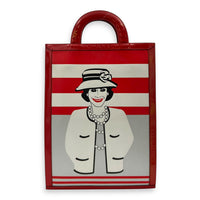 Chanel Others Top Handle Bag Red in Patent Leather, Silver hardware_1