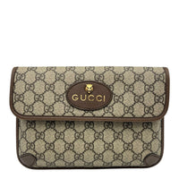Gucci Ophidia Belt Bag Grey in Coated Canvas, Gold hardware_1