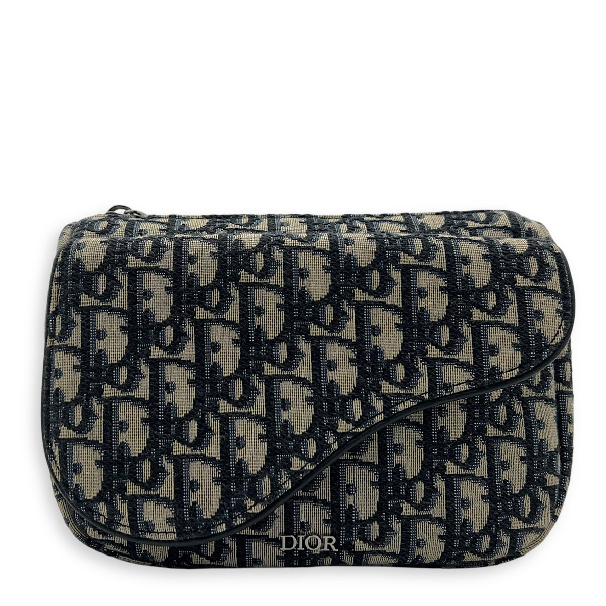 Christian Dior Oblique Belt Bag Blue in Jacquard, Silver hardware_1
