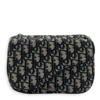 Christian Dior Oblique Belt Bag Blue in Jacquard, Silver hardware_1