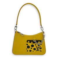 Louis Vuitton Marellini x Yayoi Kusama Shoulder Bag in Epi Leather, Silver hardware_13