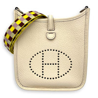 Hermès Evelyne TPM Nata Crossbody Bag in Clemence, Palladium hardware_7