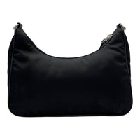 Prada Re-Nylon Crossbody Bag Black in Re-Nylon, Silver hardware_2