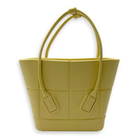 Bottega Veneta Arco Top Handle Bag Yellow in Rubber_2