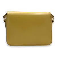 Celine Triomphe Crossbody Bag Teen Yellow in Calfskin, Gold hardware_2