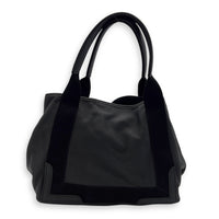 Balenciaga Cabas Tote Bag Black in Calfskin, Silver hardware_2