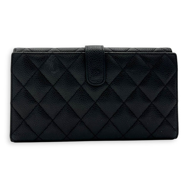 Chanel CC Wallet Black in Caviar Leather, Silver hardware_2