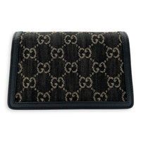 Gucci Dionysus Super Mini Black Crossbody Bag in Canvas, Silver hardware_2