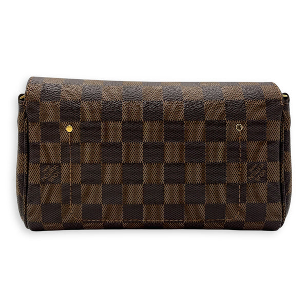 Louis Vuitton Favourite Crossbody Bag MM Brown in Coated Canvas, Gold hardware_2