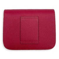 Hermès Constance Slim Red Wallet in Calfskin, Gold hardware_2