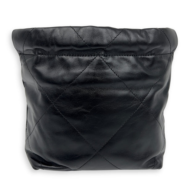 Chanel 22 Tote Shoulder Bag Mini Black in Lambskin, Gold hardware_2
