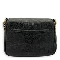 Gucci Soho Crossbody Bag Black in Calfskin, Gold hardware_12