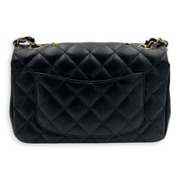Chanel Lucky Charm Classic Mini Black Shoulder Bag in Lambskin, Mixed hardware_2