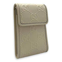 Gucci GG Crossbody Bag White in Calfskin, Silver hardware_3