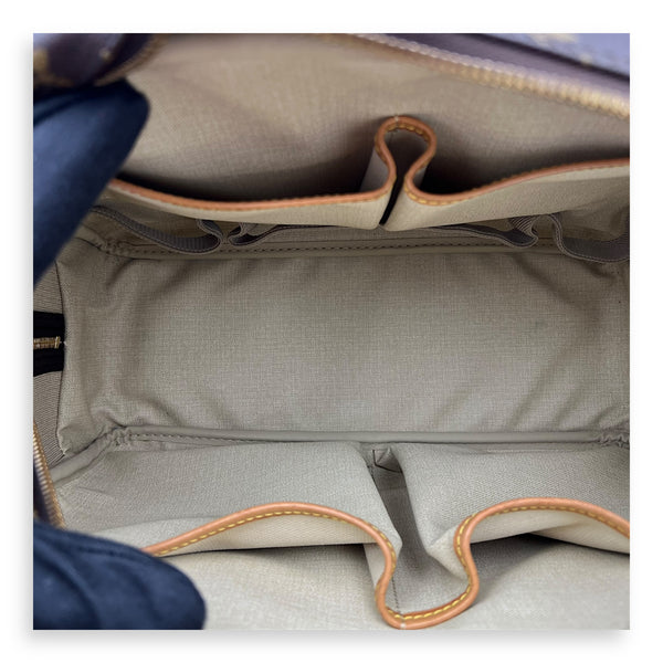 Louis Vuitton Deauville  Brown Top handle Bag in Monogram Coated Canvas, Gold hardware_6