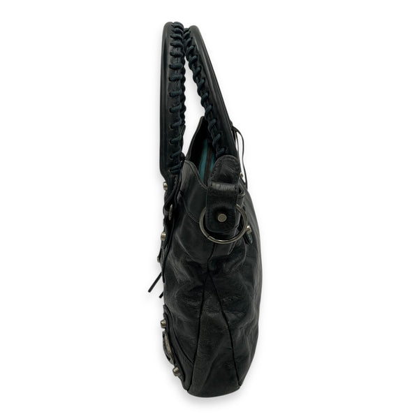 Balenciaga First Green Top Handle Bag in Calfskin, Silver hardware_3