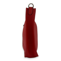 Hermès Evelyne Red in Clemence, Silver hardware_3