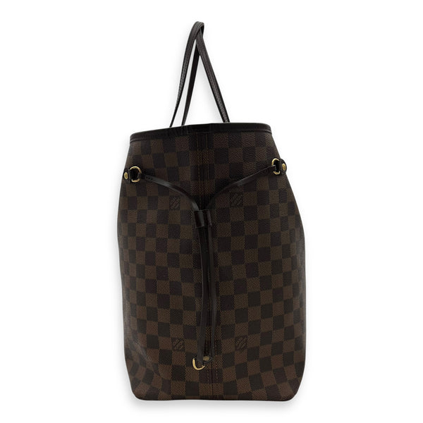 Louis Vuitton Neverfull Tote Bag GM Brown in Coated Canvas, Gold hardware_3