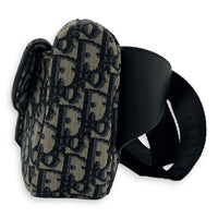 Christian Dior Oblique Belt Bag Blue in Jacquard, Silver hardware_3