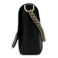 Gucci Soho Crossbody Bag Black in Calfskin, Gold hardware_10