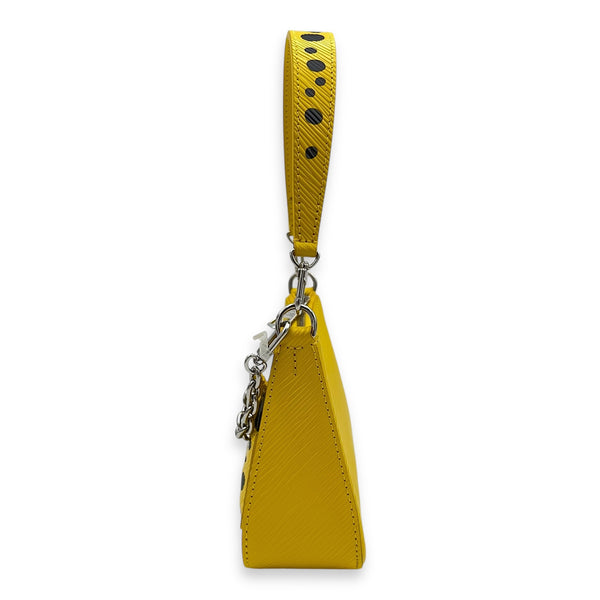 Louis Vuitton Marellini x Yayoi Kusama Shoulder Bag in Epi Leather, Silver hardware_11