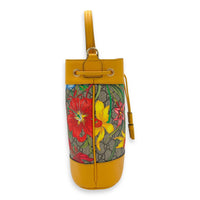 Gucci Ophidia Bucket Bag Yellow in Coated Canvas, Gold hardware_4
