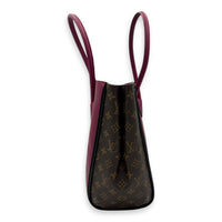 Louis Vuitton Kimono Top Handle Bag MM Brown in Monogram Coated Canvas, Gold hardware_4
