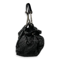 Christian Dior Cannage Shoulder Bag Black in Lambskin, Silver hardware_4