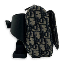 Christian Dior Oblique Belt Bag Blue in Jacquard, Silver hardware_4