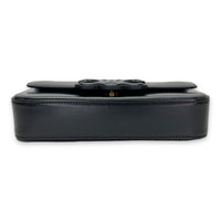 Triomphe Shoulder Bag  Black in Calfskin , Gold Hardware